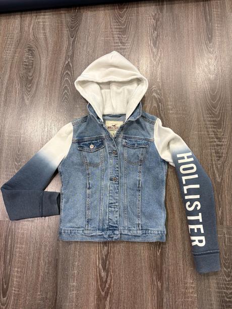 Hollister štylova riflova bunda č.s, hollister,s