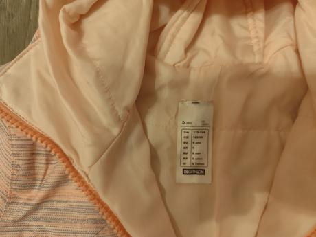 Detská prechodná bunda, decathlon,122