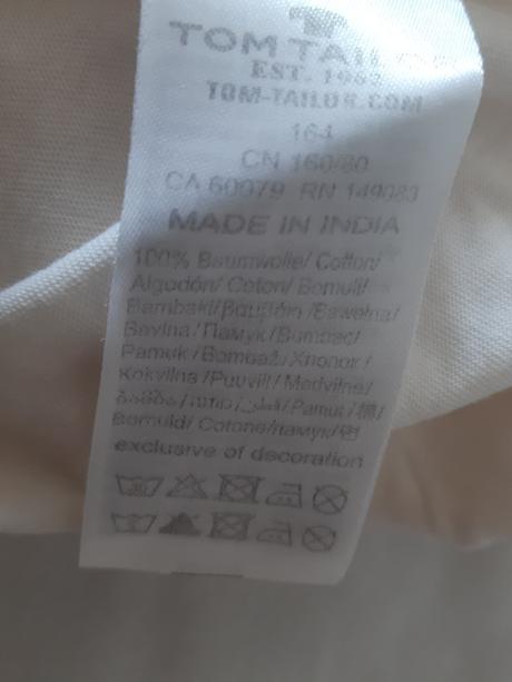 Pulóvrik vrátane poštovného, tom tailor,164