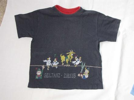 Tmavo-modré tričko so zvieratkami zn. max moritz, 98