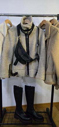Bunda z pravej ovčej vlny zara, zara,m