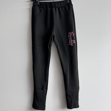 Dievčenské zateplené legíny bledoružová, 152 / 164 / 170