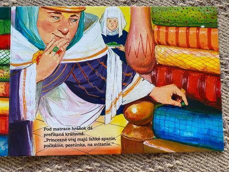 Krásne leporelo rozprávka o princeznej na hrášku,