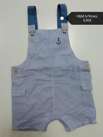 Pásikavé letné kraťasy na traky, h&m,74