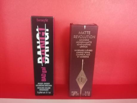 Rúž charlotte tilbury a riasenka benefit,