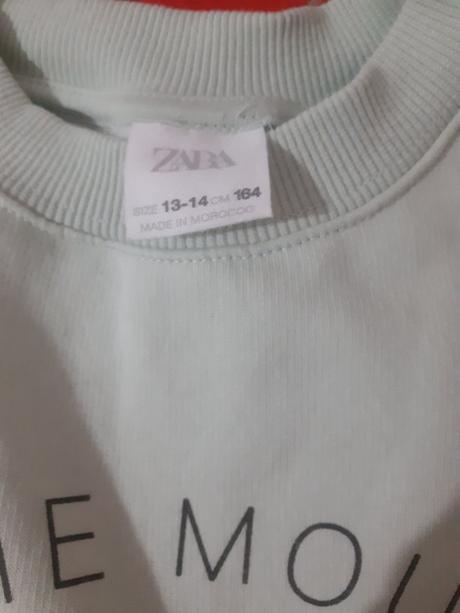 Bledozelená mikina minnie zara, zara,164