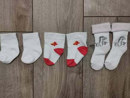 Ponožky pre novorodenca - cena spolu, 17