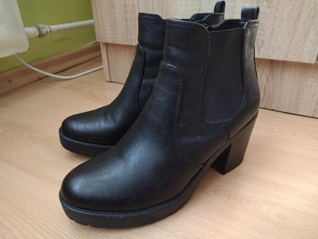 Čierne kotníkové topánky, graceland,40