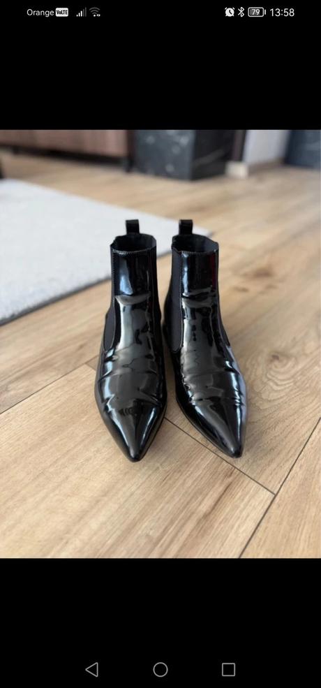 Lakované kotníky, zara,39