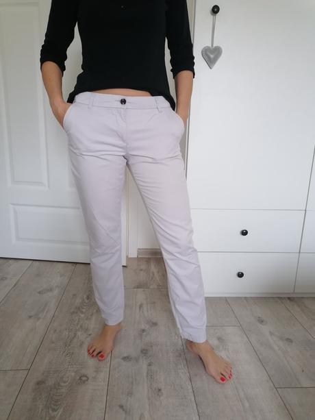 Svetlošedé nohavice, f&f,38