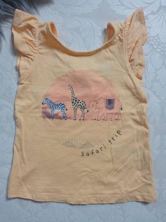 Dievčenské tričko safari s volánom (3-4 r.), 104