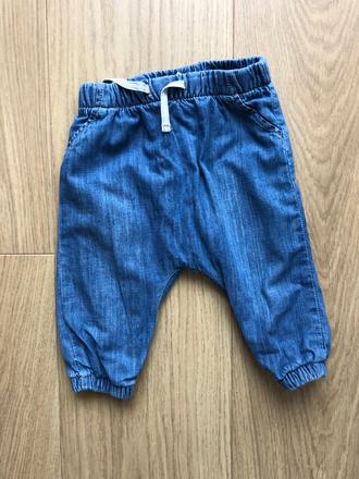 Džínsy h&m zateplené, h&m,74