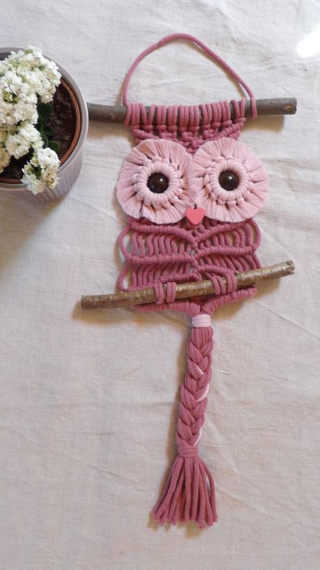 Makramé sovy rôzne,