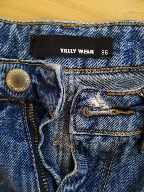 Tally weijl riflove kratasy, vysoky pas, tally weijl,36