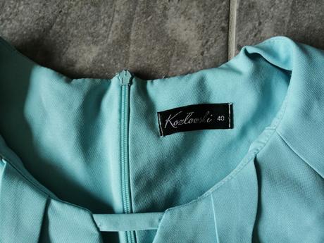 Tyrkysovomodré šaty kozlowski, v40, 40