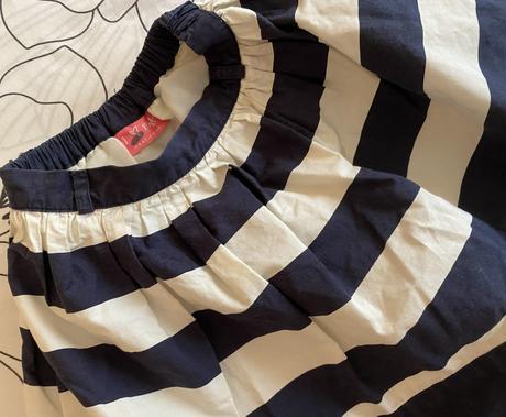 Pásiková bavlnená podšitá sukňa next v. 98/104, next,98