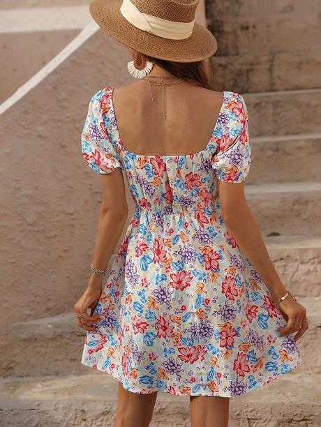 Kvetinkové minišaty, m