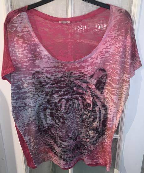 Tričko s hlavou tigra, calliope,l