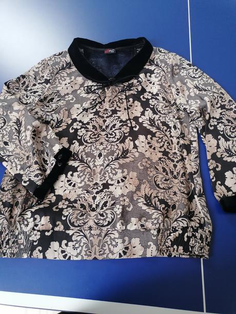 Elegantná  luxusna príležitostná bluzka kamienkami, 38