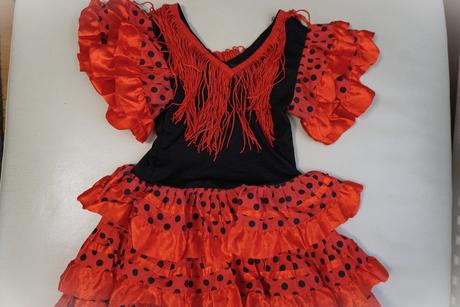 104/110 kostym-spanielska tanecnica,4-5 r.,