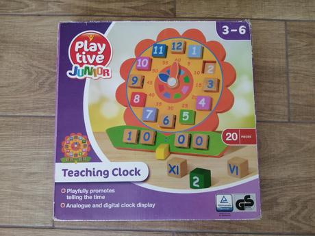 Drevené hodiny 20-dielny set (výborný stav),