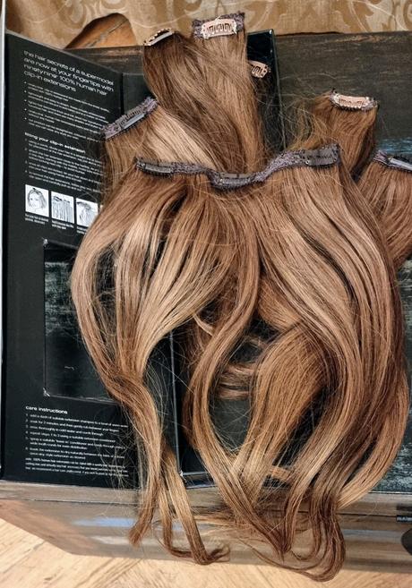 Prírodné clip in odtieň 6n-blond, 