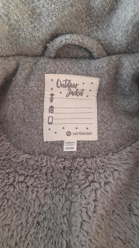 Dievčenský kabát na zimu 158, vertbaudet,158