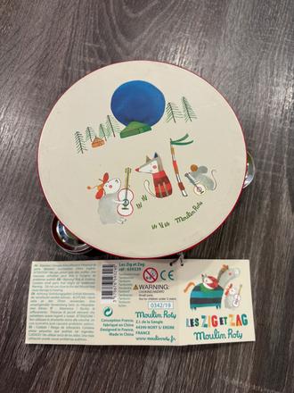 Moulin roty - detska tamburína,hudobny nastroj,