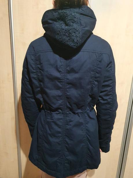 Tmavomodrá  parka, takko,36