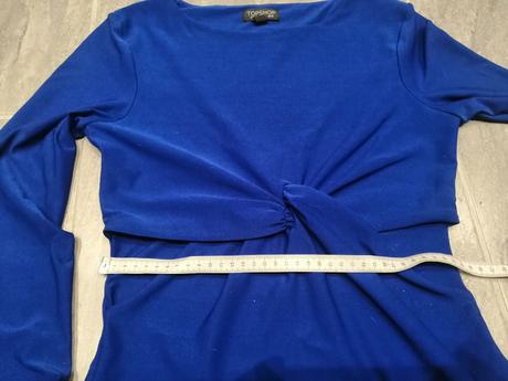 Kvalit.šaty topshop kráľovská modrá v40,elast., topshop,40