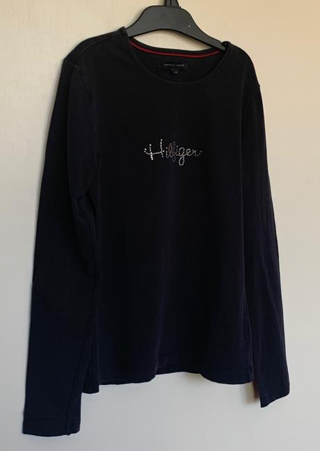Tommy hilfiger tmavomodré tričko, tommy hilfiger,164