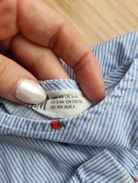 Saty s jahodkami, h&m,104