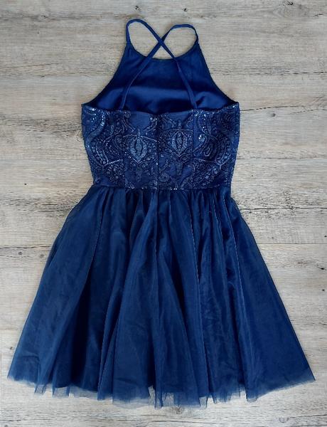 Spoločenské šaty s flitrami salsa, 34