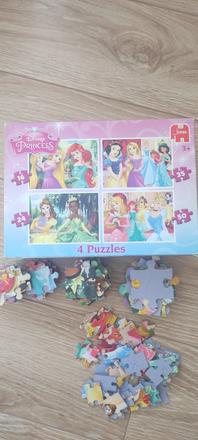 4 ks puzzles disney princess,
