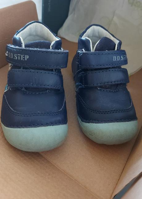 Kožené členkové topánky barefoot alt., d.d.step,19