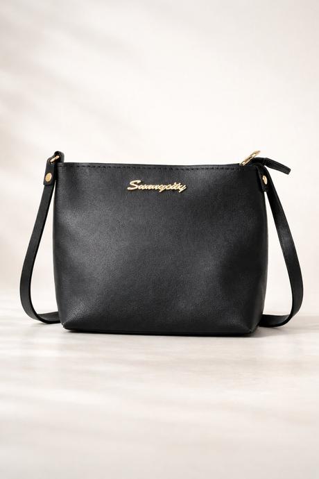 Čierna crossbody kabelka, 