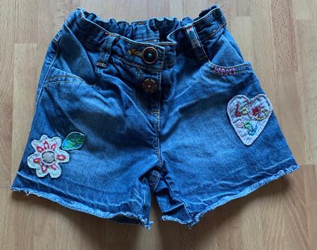 Next rifľové kraťasy so srdiečkom, next,104