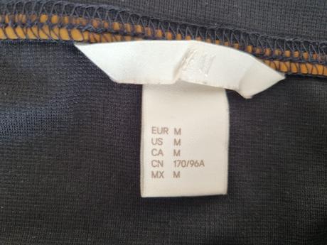 Čierny elastický top h&m veľ. m, h&m,m