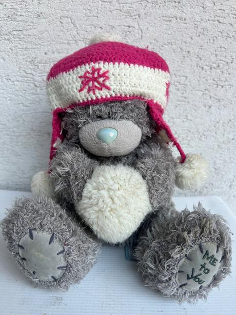 Zimny hracka me to you medved macik s capicou vac,