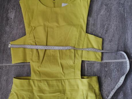 Žlté šaty asos, v40, 40