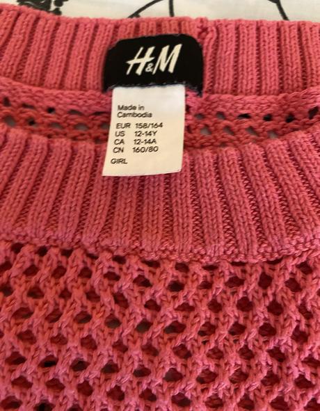 Sieťový sveter - pulóver zn. h&m v. 158/164, h&m,158