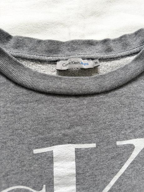 Calvin klein jeans šedé mikinové šaty/tunika veľko, calvin klein,m
