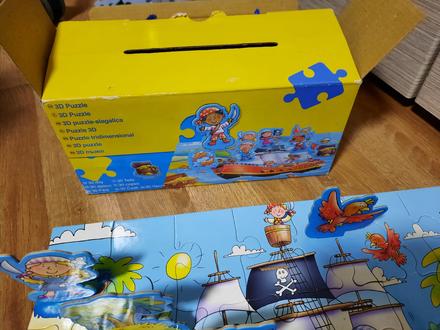 Puzzle pirati 3d, 