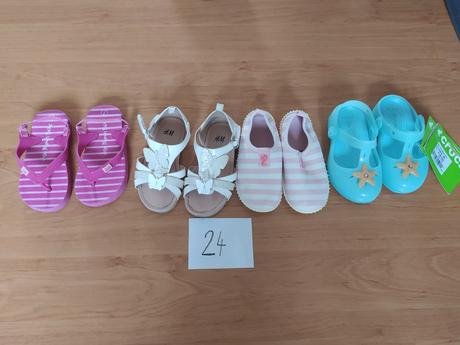 Sandalky hm a slapky, h&m,24