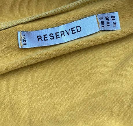 Reserved - rolák horčicovej farby, reserved,s