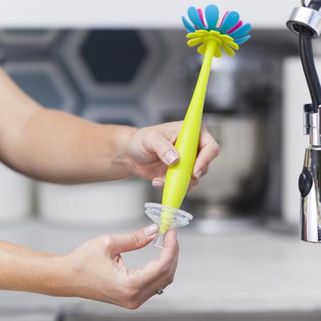 Boon forb silikónová kefa na čistenie fliaš, 