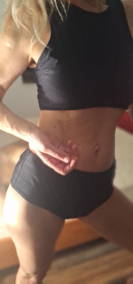 Komplet nara top a push up šortky na pole dance, l