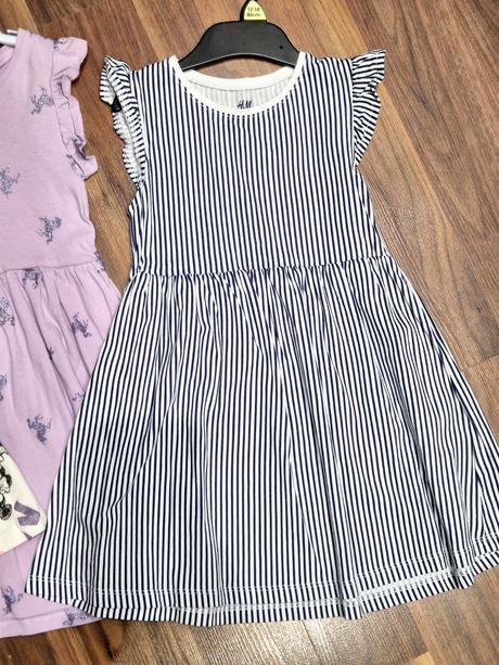 3x šaty, h&m,104