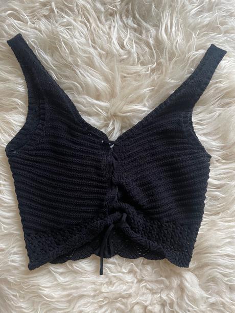 Green apple pletený top, s