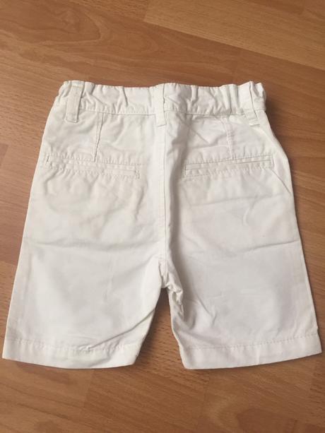 Biele krátke nohavice, h&m,86